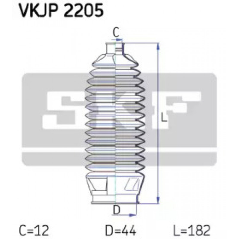 VKJP 2205 SKF - Пильовик привідного валу